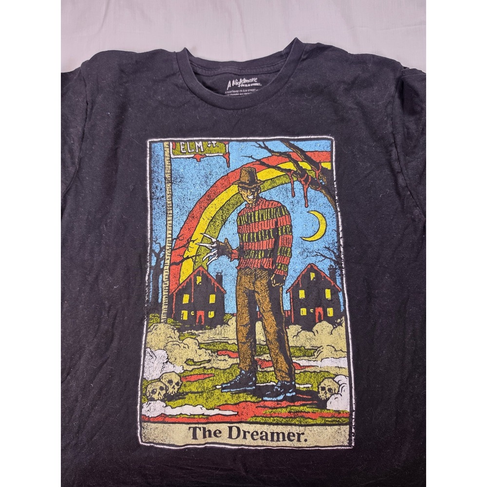 A Nightmare On Elm Street Shirt Mens Large Black Freddy Krueger Graphic Tee